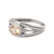 Citrine domed single stone ring, 'Joyous Eden' - Polished Domed Single Stone Ring with Faceted Citrine Gem