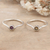 Amethyst and citrine single stone rings, 'Positive Magic' (set of 2) - Set of Two Sterling Silver Single Stone Rings with Gemstones (image 2) thumbail