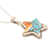 Sterling silver pendant necklace, 'Starry Festival' - Star-Themed Pendant Necklace with Composite Turquoise (image 2d) thumbail