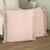 Cotton cushion covers, 'Pink Passion' (pair) - Pair of Pink Cotton Cushion Covers with Tassels from India