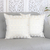 Cotton cushion covers, 'Golden Essence' (pair) - Pair of Cotton Cushion Covers with Golden Geometric Motifs