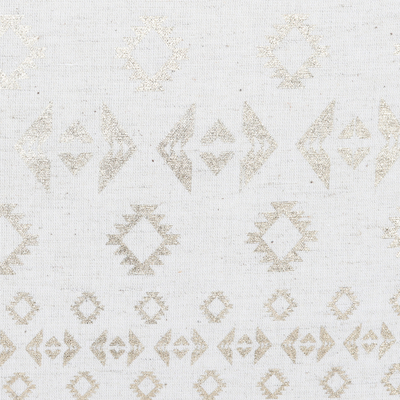 Kissenbezüge aus Baumwolle, (Paar) - Paar Kissenbezüge aus Baumwolle mit goldenen geometrischen Motiven