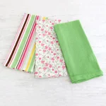 Curated gift set, 'Strawberry Fields' - Patchwork, Patterned and Beaded Table Decor Curated Gift Set