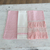 Paños de cocina de algodón, (juego de 3) - Juego de 3 paños de cocina de algodón a cuadros rosa con cordones