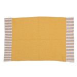 Cotton dish towels, 'Vivacious Evenings' (set of 3) - Set of 3 Warm Toned Cotton Dish Towels with Striped Details