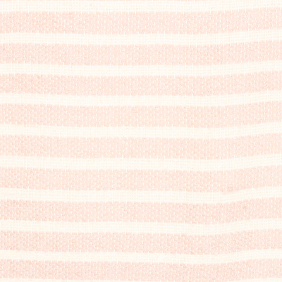Cotton throw blanket, 'Mauve Trends' - Striped Cotton Throw Blanket in Dusty Mauve and Vanilla Hues