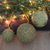Beaded ornaments, 'Golden Magic' - Set of Three Sparkling Beaded Ornaments in a Golden Hue thumbail