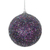 Beaded ornaments, 'Purple Magic' - Set of Three Sparkling Beaded Ornaments in a Purple Hue