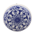 Tiradores de cerámica, (juego de 6) - Juego de 6 pomos de cerámica Mandala hechos a mano en tono azul