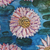 Seerosenteich II'. - Signierte ungestreckte Aquarellmalerei von Teich und Blumen