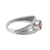 Garnet domed single stone ring, 'Promised Eden' - Polished Domed Single Stone Ring with Natural Garnet Gem (image 2c) thumbail