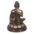 Brass sculpture, 'The Sage's Influence' - Traditional Brass Sculpture of Buddha with an Antique Finish