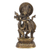 Brass sculpture, 'Krishna's Love' - Traditional Brass Sculpture of Krishna with Antique Finish