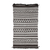 Wool rug, 'Dark Styles' (3x5) - Handloomed Geometric Wool Rug in Black and Ivory Hues (3x5) (image 2a) thumbail