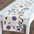Tischläufer und Tischsets aus Baumwolle, (5er-Set) - Fünfteiliges Set aus farbenfrohem Tischläufer und Tischsets aus Baumwolle