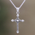 Sterling silver pendant necklace, 'Precious Faith' - Sterling Silver Cross Pendant Necklace with Polished Finish (image 2) thumbail