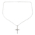 Sterling silver pendant necklace, 'Precious Faith' - Sterling Silver Cross Pendant Necklace with Polished Finish thumbail