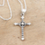 Sterling silver pendant necklace, 'Precious Faith' - Sterling Silver Cross Pendant Necklace with Polished Finish (image 2b) thumbail