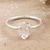 Quartz solitaire ring, 'Soul Purity' - Polished Sterling Silver Solitaire Ring with Clear Quartz (image 2) thumbail