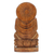Escultura de madera - Escultura de Buda rezando tallada a mano en madera en la India