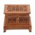 Wood decorative box, 'Jali' - Hand-Carved Wood Decorative Box with Jali Openwork Accents