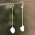 Cultured pearl dangle earrings, 'Passion of the Sea' - Sterling Silver Dangle Earrings with Cream Cultured Pearls (image 2) thumbail
