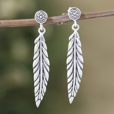 Peacock Feather Earrings #1562 – Elegance