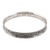 Sterling silver bangle bracelet, 'Palatial Halo' - Traditional Sterling Silver Bangle Bracelet from India thumbail