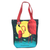 Baumwoll-Einkaufstasche – Tragetasche aus Baumwolle mit aufgedrucktem Flamingo-Motiv, hergestellt in Indien