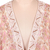 Viscose blend kimono, 'Luminous Duchess' - Floral Orange and Fuchsia Viscose Blend Kimono with Sequins