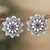Amethyst drop earrings, 'Primaveral Wisdom' - Star-Shaped Sterling Silver Drop Earrings with Amethyst Gems