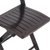 Holzklappstuhl „Sophisticated Moments“ - Handgefertigter Klappstuhl aus Mangoholz in einem dunkelbraunen Farbton