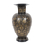 Brass vase, 'Palatial Garden' - Traditional Floral Brass Vase Crafted by Indian Artisans