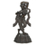 Brass sculpture, 'Lady with Mirror' - Antiqued Finished Brass Sculpture of a Woman Dancing