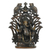 Brass sculpture, 'Glorious Ganesha' - Antiqued Finished Brass Sculpture of a Ganesha and Mice
