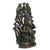 Escultura de latón - Escultura de latón con acabado envejecido de Ganesha y ratones
