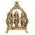 Brass sculpture, 'Ram Darbar' - Antiqued Finished Brass Sculpture of Rama's Sacred Court