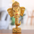 Wood sculpture, 'Supreme Ganesha' - Handcrafted Kadam Wood Ganesha Sculpture in Golden Hues (image 2) thumbail