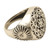 Anillo de sello de plata de primera ley - Anillo de sello moderno de plata de ley elaborado en la India