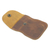 Monedero de cuero, 'Cute Tresure' - Monedero de cuero marrón hecho a mano con cierre de presión de latón