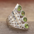 Peridot cocktail ring, 'Glorious Fortune' - Sterling Silver Cocktail Ring with 4-Carat Peridot Gems (image 2) thumbail