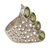 Peridot cocktail ring, 'Glorious Fortune' - Sterling Silver Cocktail Ring with 4-Carat Peridot Gems