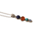 Multi-gemstone pendant necklace, 'Aligned Harmonies' - Sterling Silver Pendant Necklace with Multiple Cabochons (image 2c) thumbail