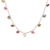 Tourmaline charm necklace, 'Creative Berries' - Sterling Silver Charm Necklace with Tourmaline Jewels