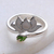 Sterling silver wrap ring, 'Serene Lotus' - Lotus-Themed Sterling Silver Wrap Ring Crafted in India