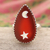 Carnelian cocktail ring, 'Confident Universe' - Sterling Silver Cocktail Ring with Carnelian Gem from India (image 2) thumbail