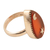 Carnelian cocktail ring, 'Confident Universe' - Sterling Silver Cocktail Ring with Carnelian Gem from India (image 2c) thumbail