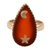 Carnelian cocktail ring, 'Confident Universe' - Sterling Silver Cocktail Ring with Carnelian Gem from India (image 2d) thumbail