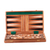Wood backgammon set, 'Challenge Time' - Handcrafted Acacia and Papdi Wood Backgammon Set from India