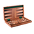 Wood backgammon set, 'Challenge Time' - Handcrafted Acacia and Papdi Wood Backgammon Set from India